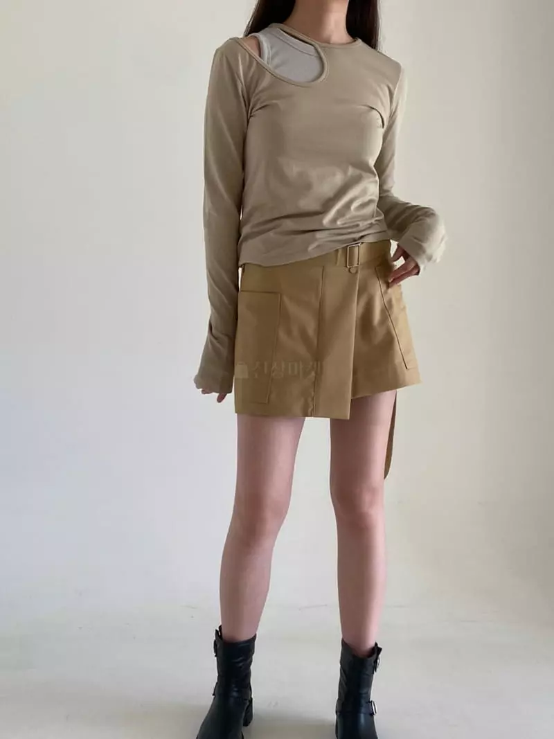 Villabutton - Korean Women Fashion - #vintageinspired - Zipper Mini skirt - 4