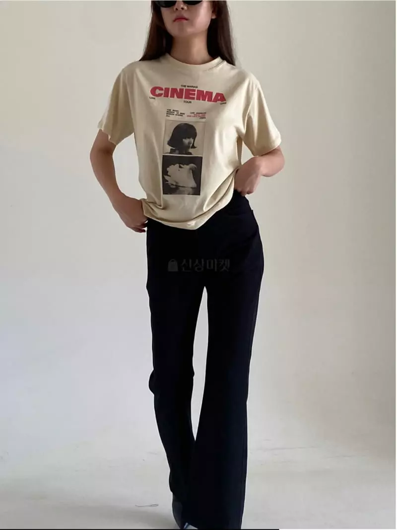 Villabutton - Korean Women Fashion - #womensfashion - Cinnema Paint Tee - 11