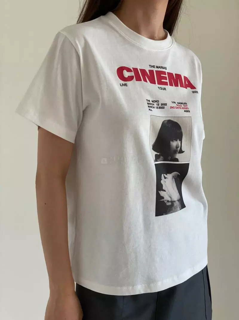 Villabutton - Korean Women Fashion - #womensfashion - Cinnema Paint Tee - 7