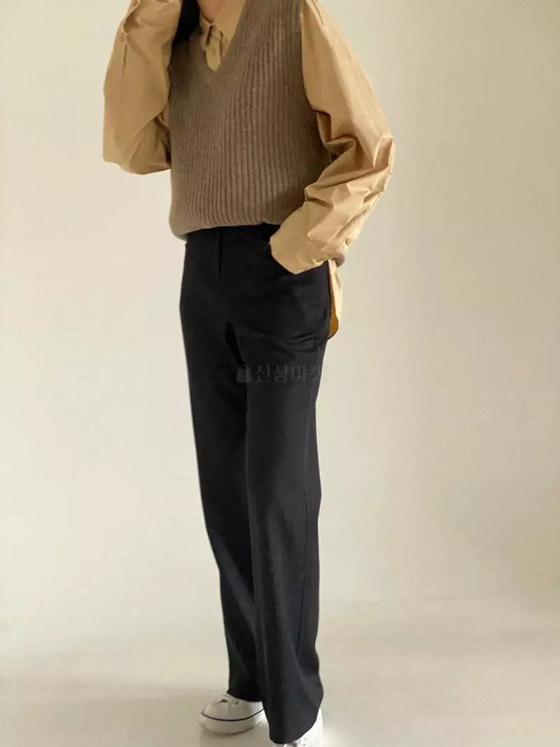 Villabutton - Korean Women Fashion - #womensfashion - Bootscut Pants - 6