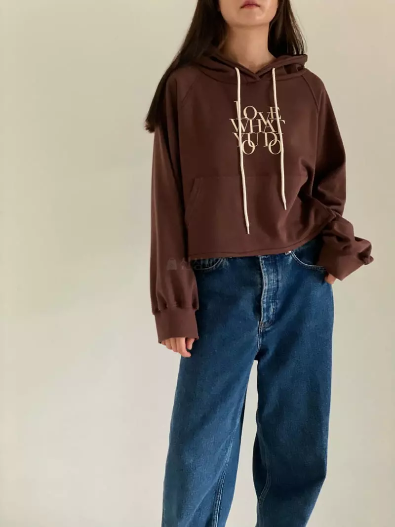 Villabutton - Korean Women Fashion - #womensfashion - Lettering Hoody - 3