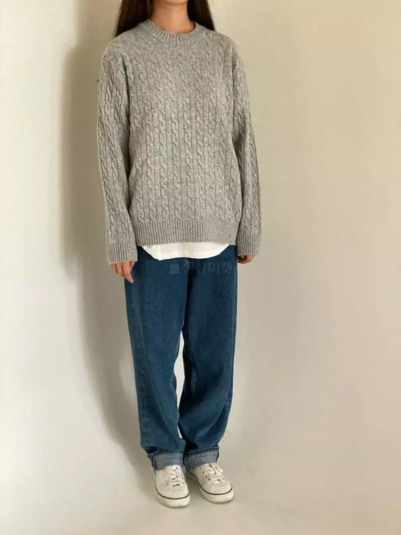 Villabutton - Korean Women Fashion - #womensfashion - Twist Round Knit Tee - 5