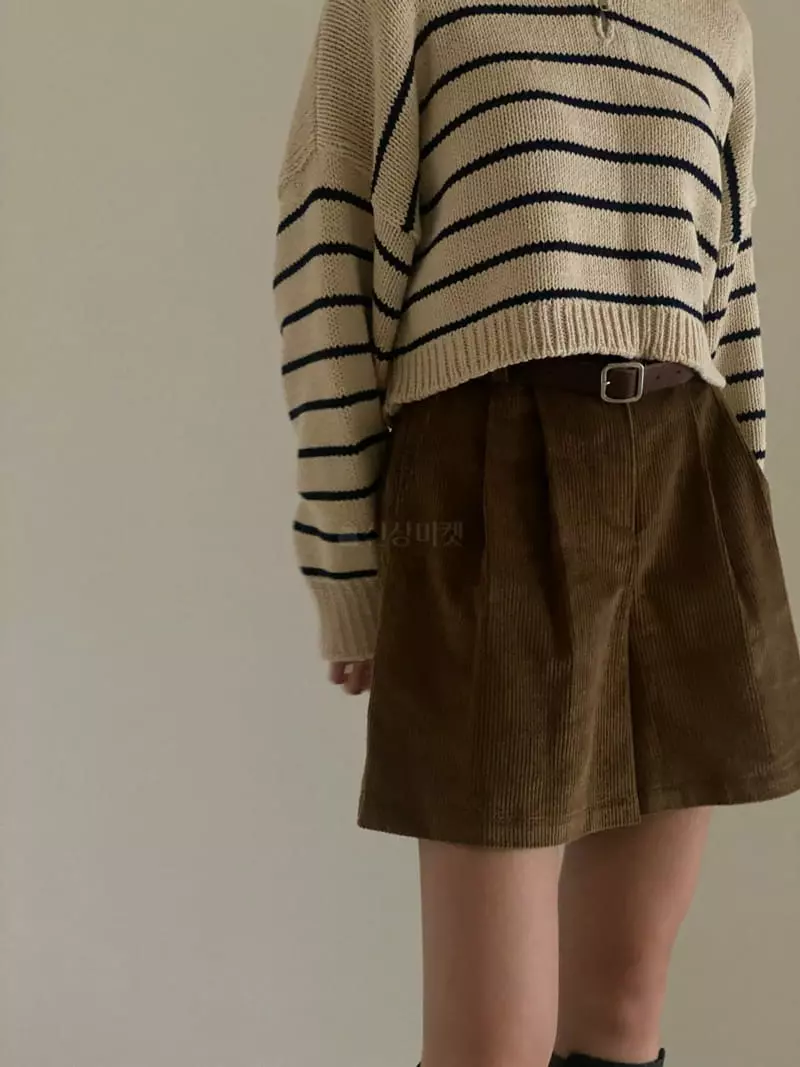 Villabutton - Korean Women Fashion - #womensfashion - Rib Half Pants - 9