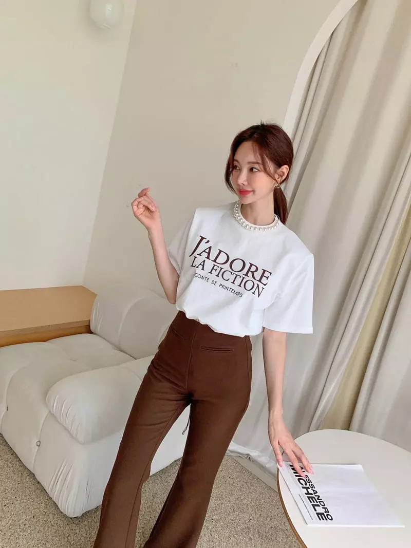 Vincent - Korean Women Fashion - #momslook - Jador Tee - 8
