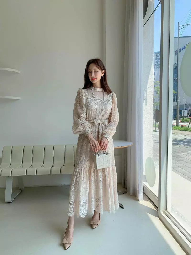 Vincent - Korean Women Fashion - #momslook - Blan One-piece - 2