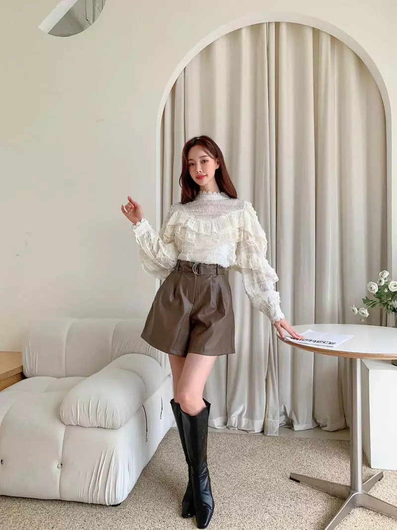 Vincent - Korean Women Fashion - #momslook - Rinkle Pants - 11