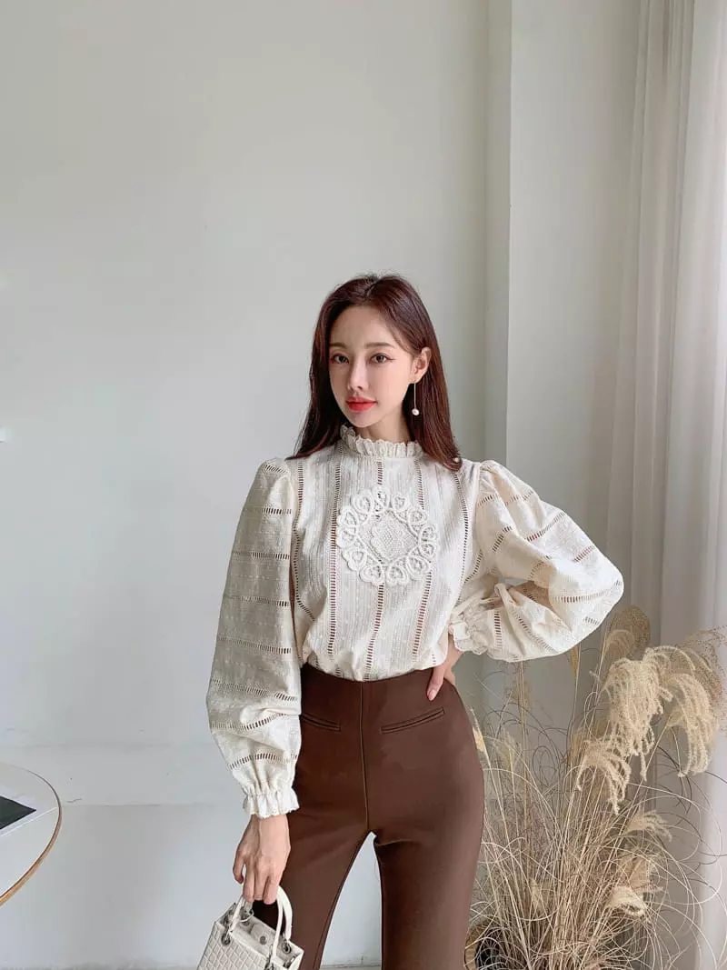 Vincent - Korean Women Fashion - #momslook - Dia Blouse - 10