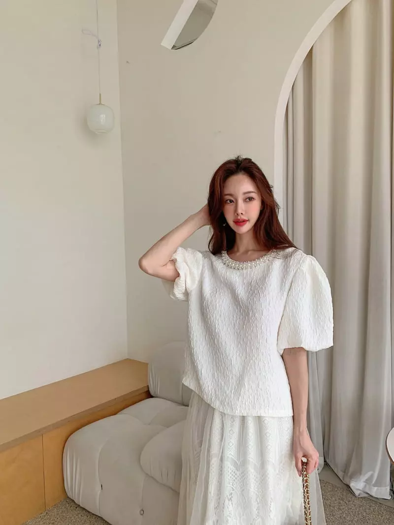 Vincent - Korean Women Fashion - #momslook - Gloe Blouse - 5