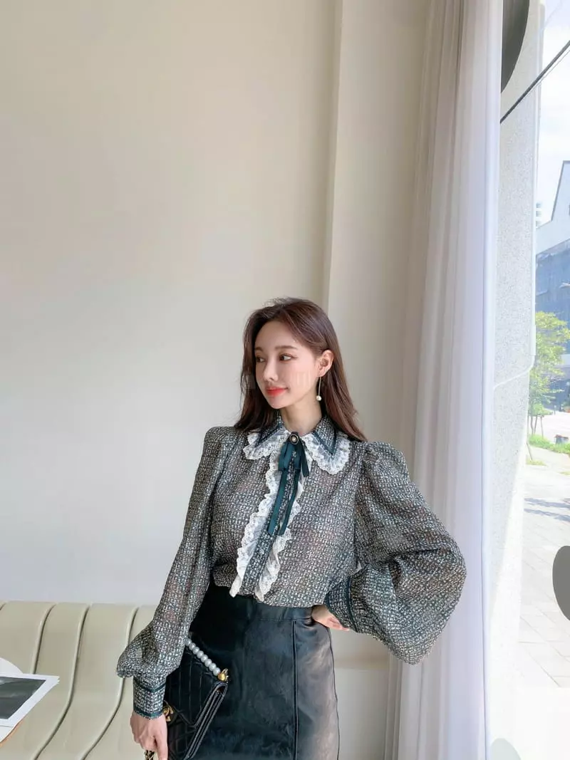 Vincent - Korean Women Fashion - #momslook - Guzi Blouse - 7
