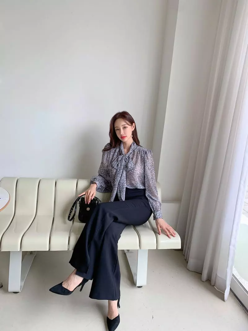 Vincent - Korean Women Fashion - #momslook - Leopard Blouse - 11