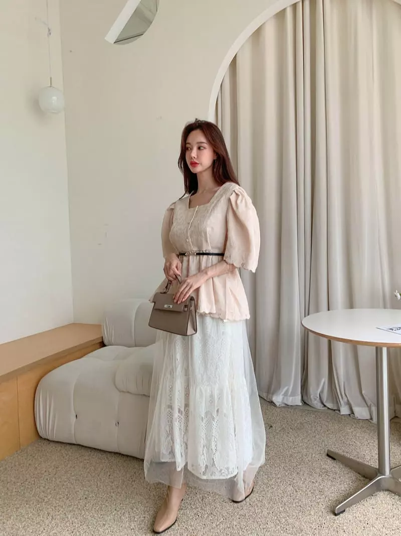 Vincent - Korean Women Fashion - #momslook - Pudding Blouse - 8