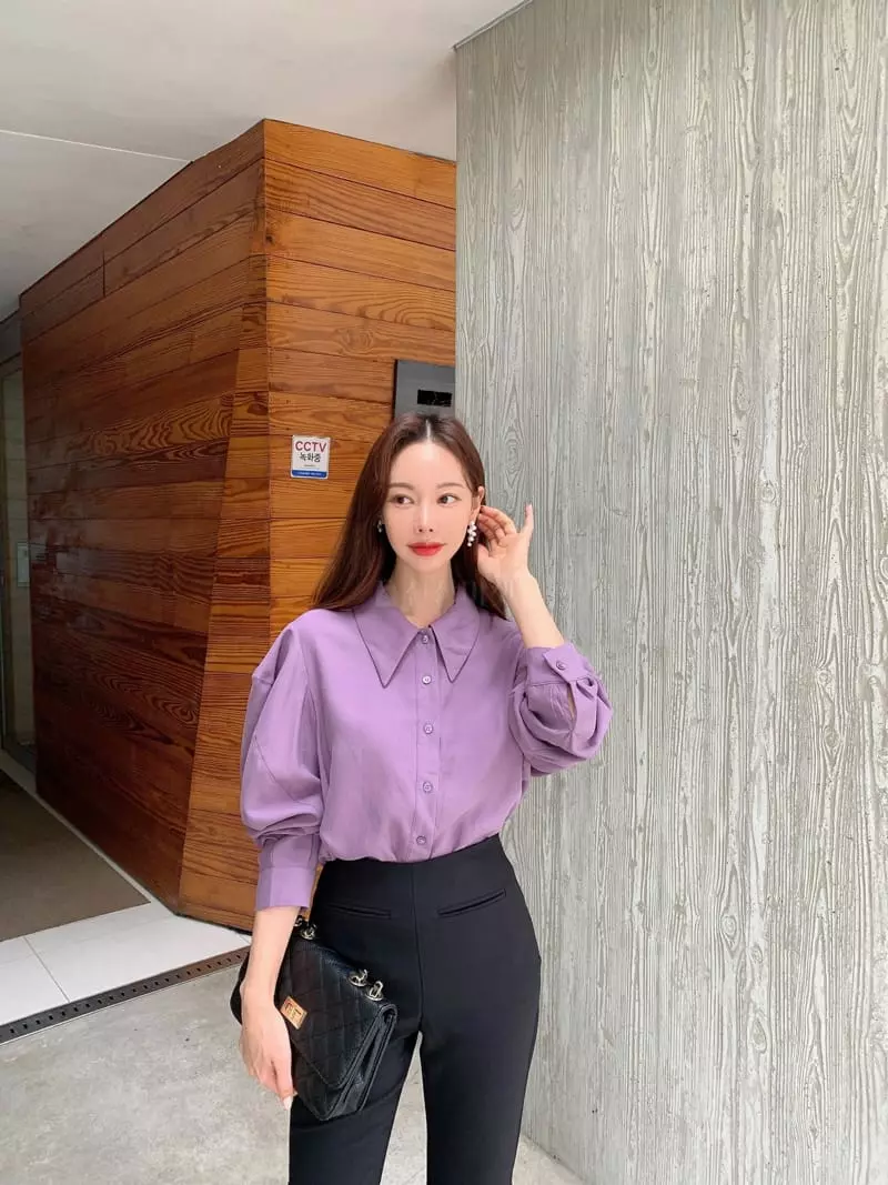 Vincent - Korean Women Fashion - #momslook - Puff Blouse - 11