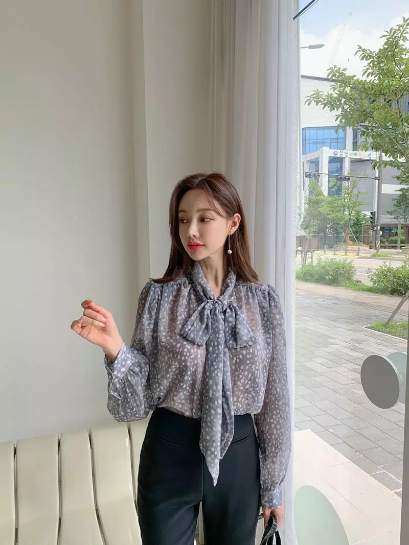 Vincent - Korean Women Fashion - #pursuepretty - Leopard Blouse - 5
