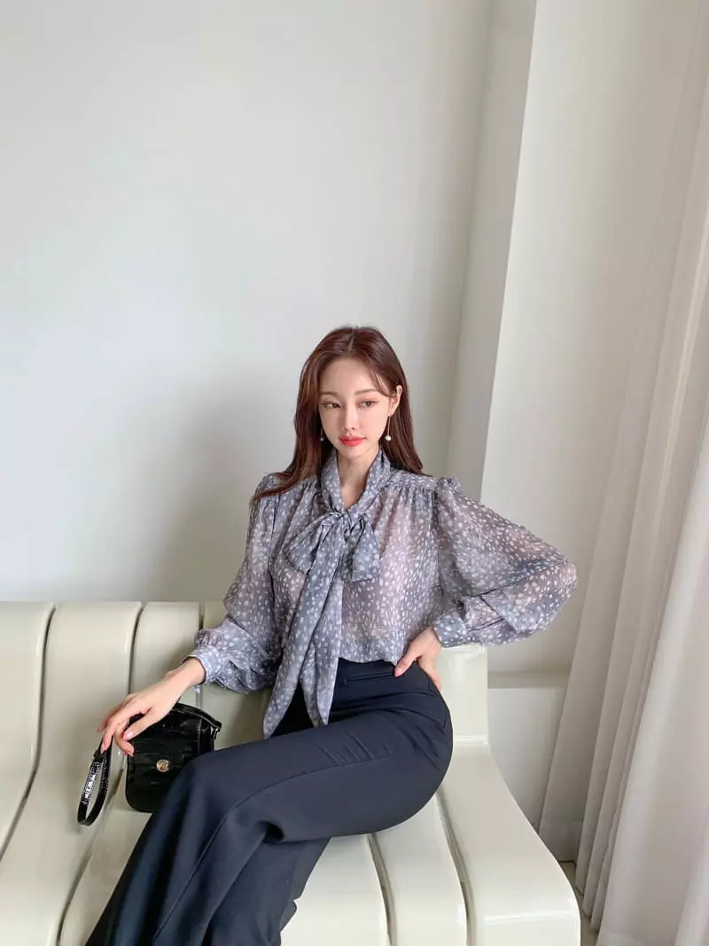 Vincent - Korean Women Fashion - #shopsmall - Leopard Blouse - 8