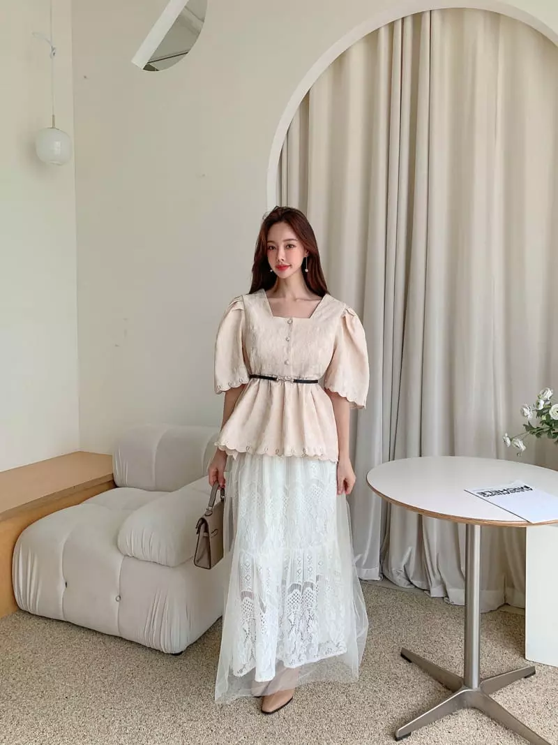 Vincent - Korean Women Fashion - #thatsdarling - Pudding Blouse - 6
