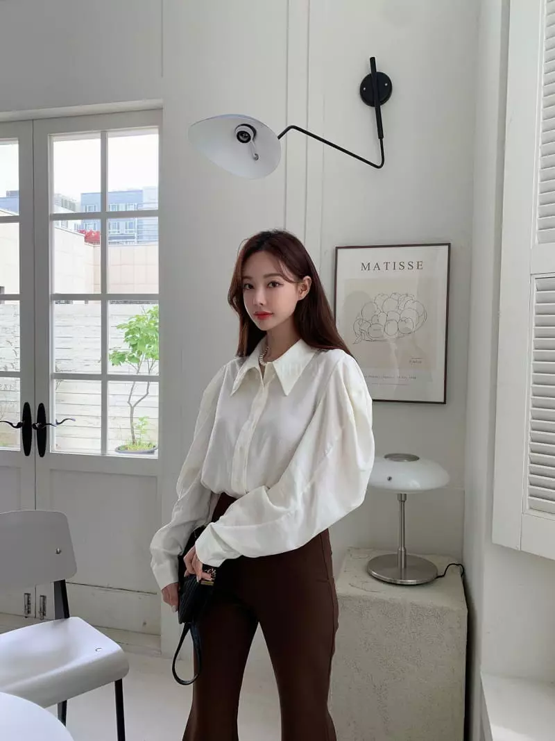 Vincent - Korean Women Fashion - #thatsdarling - Puff Blouse - 5