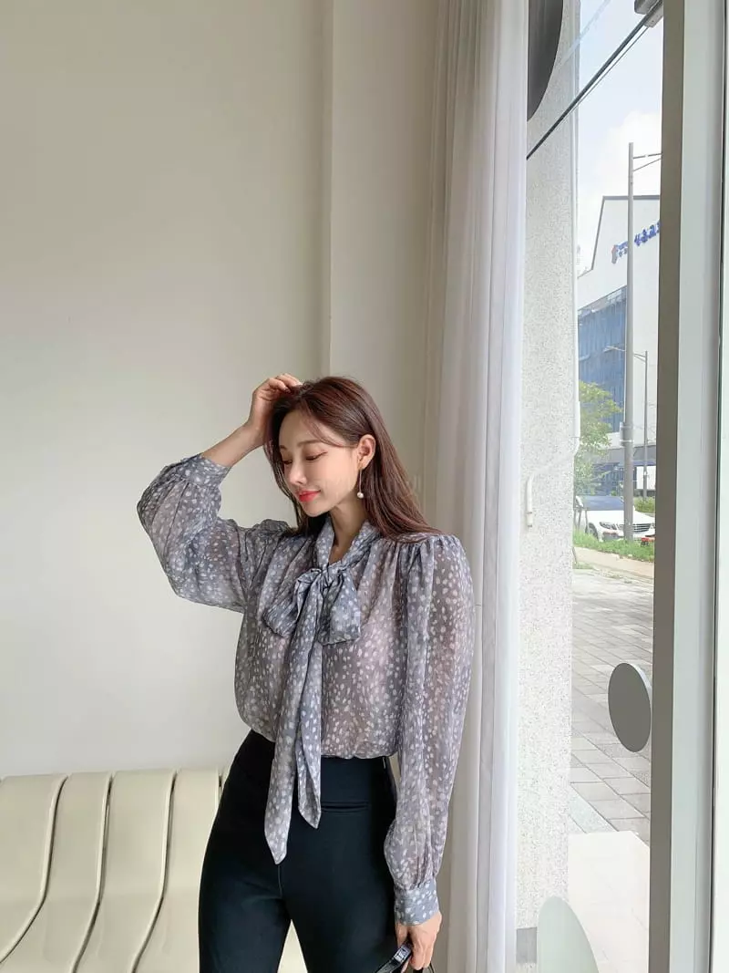 Vincent - Korean Women Fashion - #vintageinspired - Leopard Blouse - 3