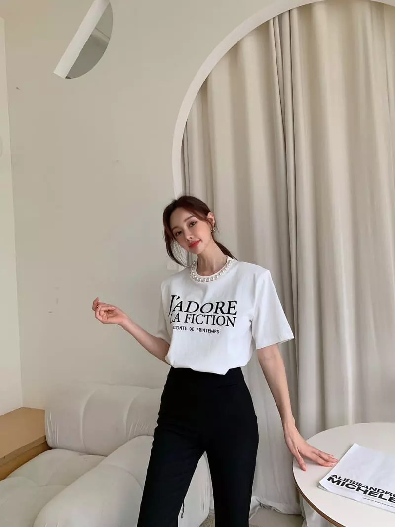 Vincent - Korean Women Fashion - #womensfashion - Jador Tee - 5