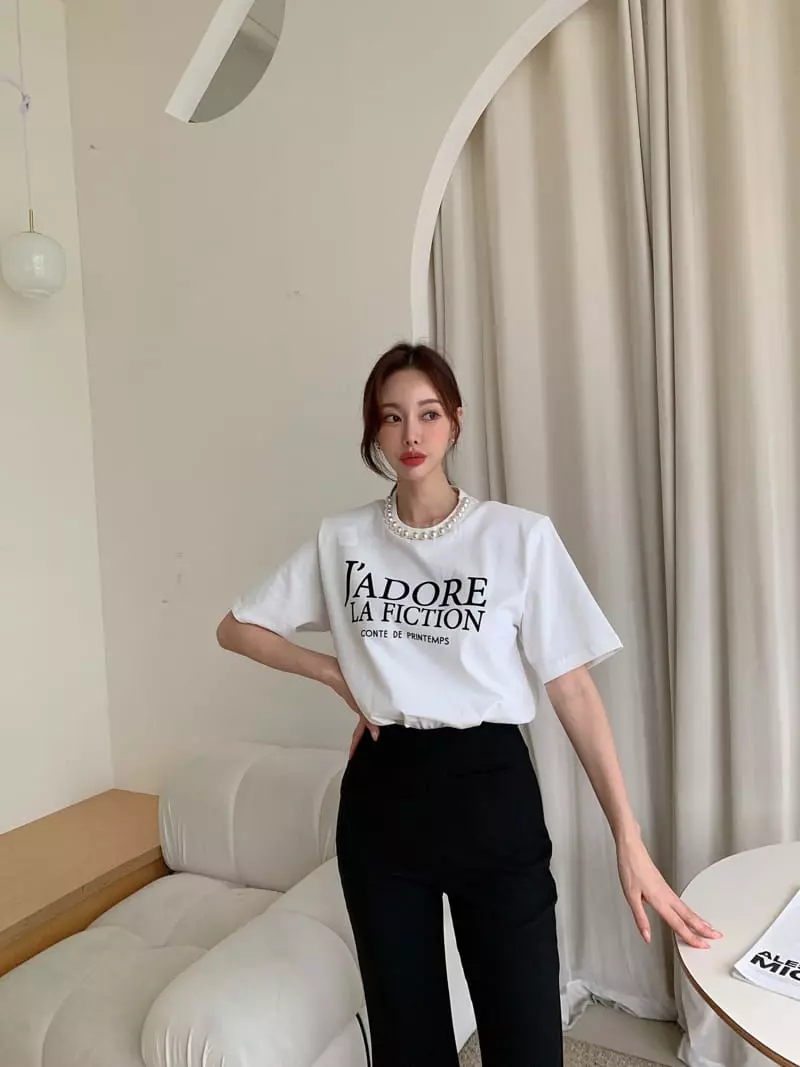 Vincent - Korean Women Fashion - #womensfashion - Jador Tee - 7