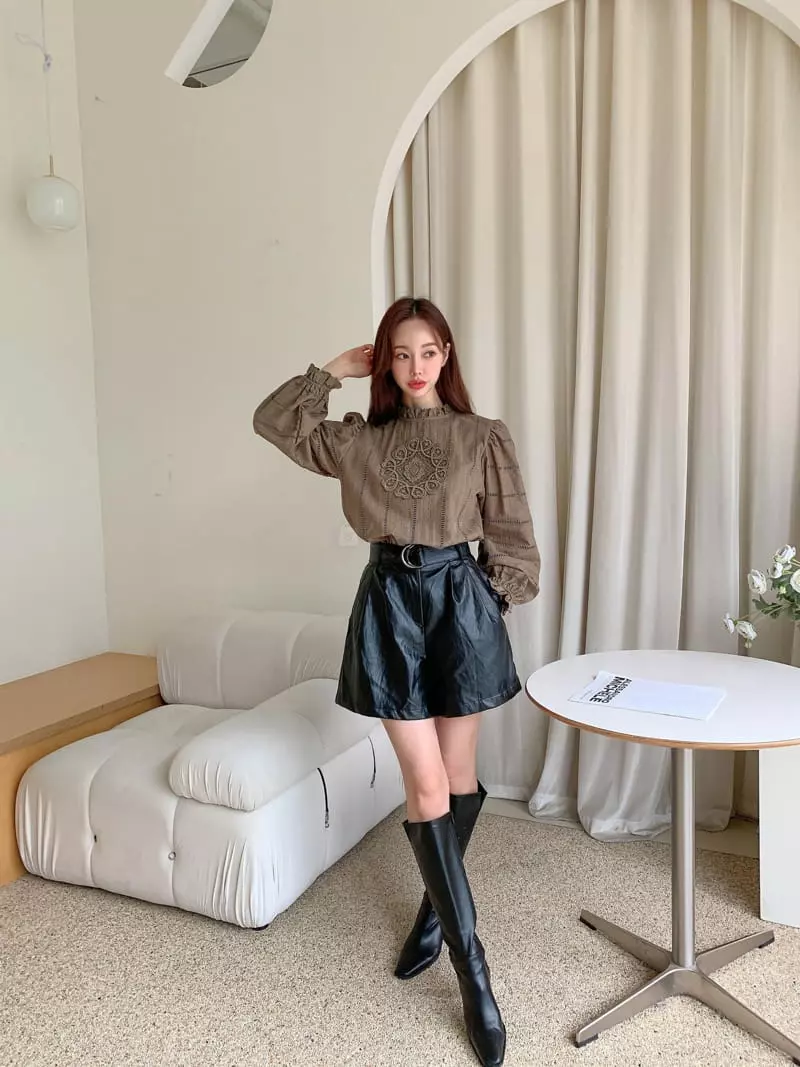 Vincent - Korean Women Fashion - #momslook - Rinkle Pants - 4