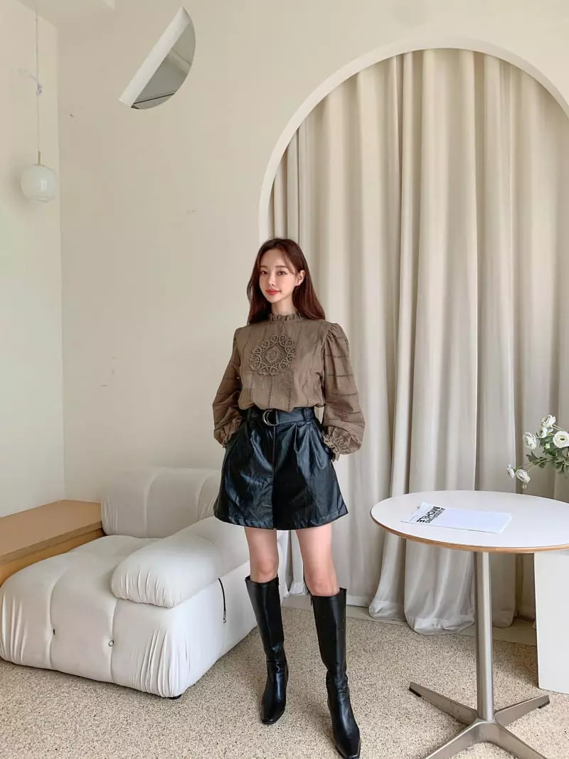 Vincent - Korean Women Fashion - #womensfashion - Rinkle Pants - 6