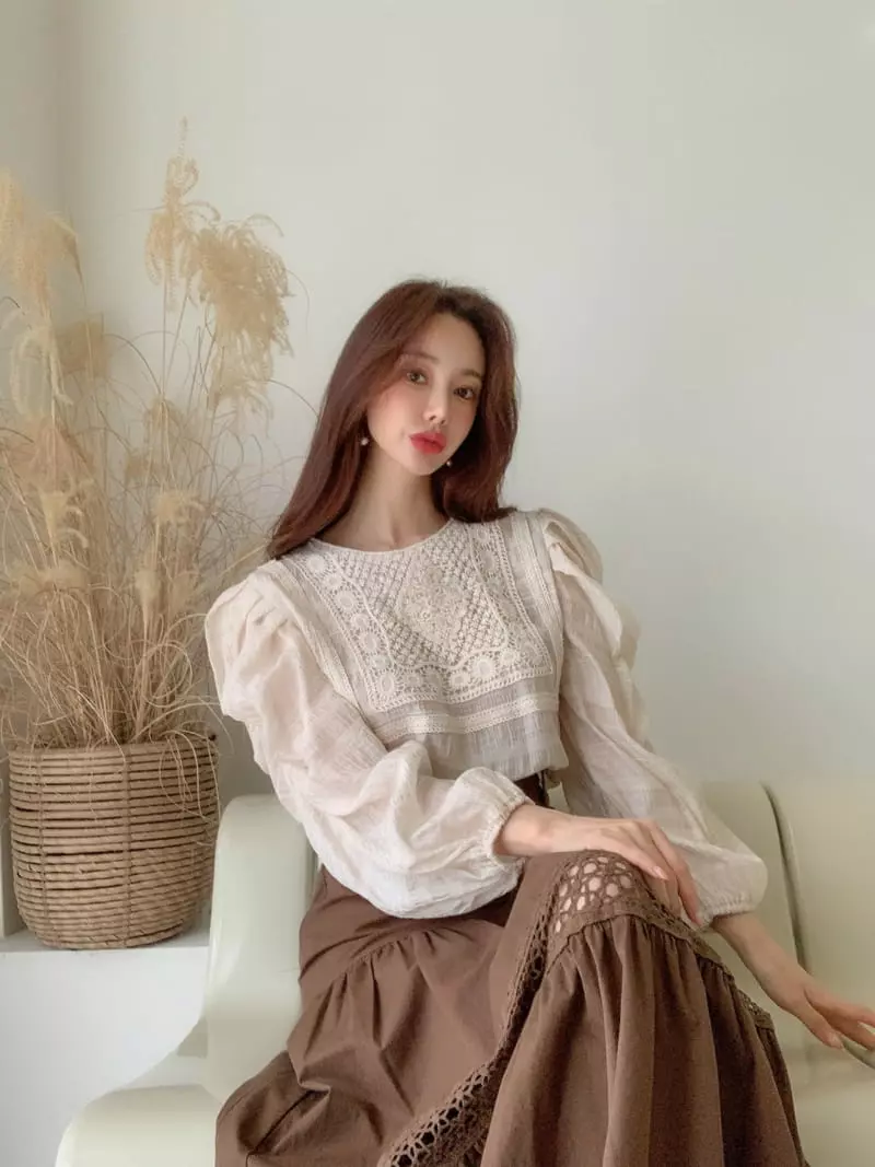 Vincent - Korean Women Fashion - #womensfashion - Lena Blouse - 2