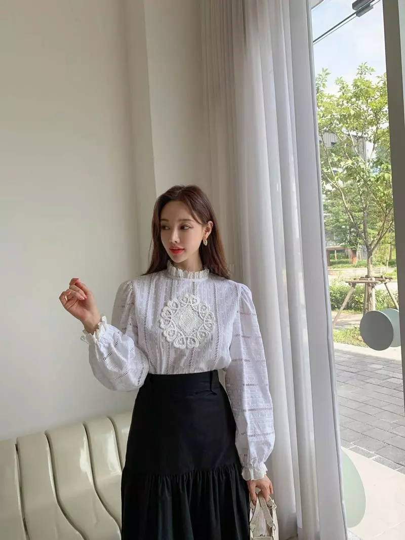 Vincent - Korean Women Fashion - #womensfashion - Dia Blouse - 5