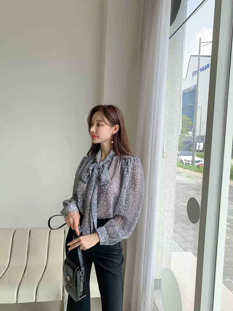 Vincent - Korean Women Fashion - #womensfashion - Leopard Blouse - 2