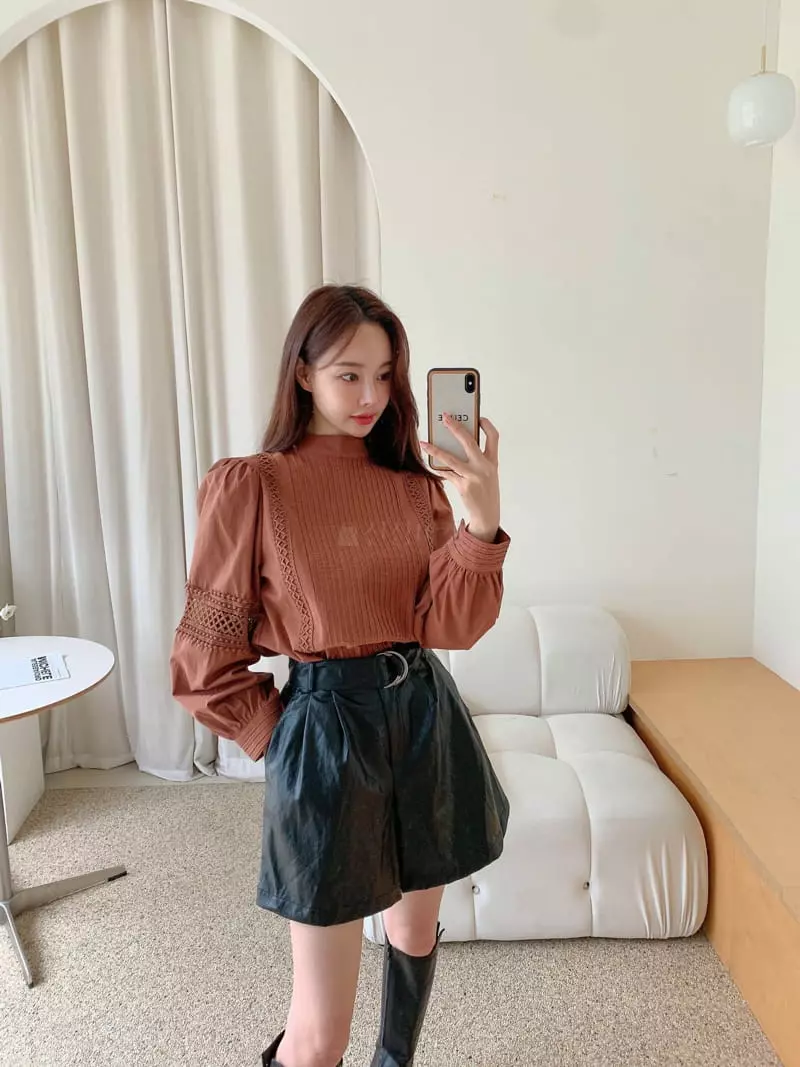 Vincent - Korean Women Fashion - #womensfashion - Pintuck Blouse - 10
