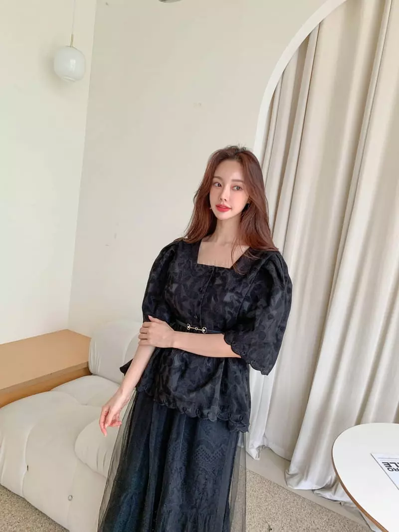 Vincent - Korean Women Fashion - #womensfashion - Pudding Blouse - 11