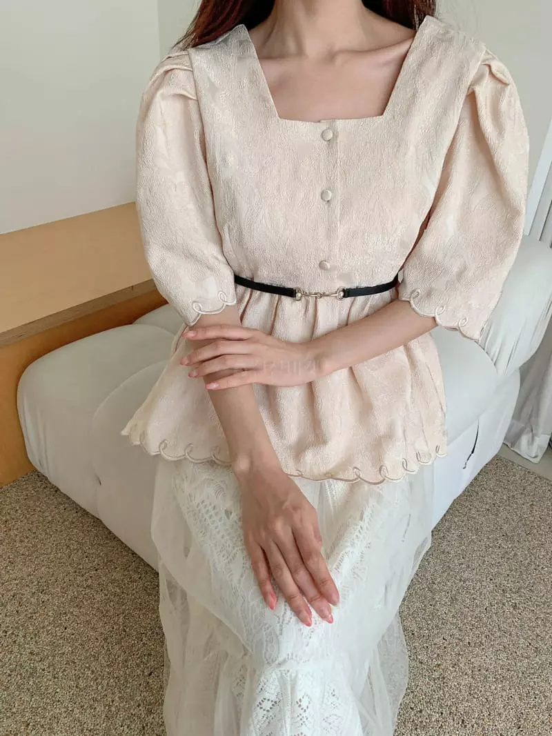 Vincent - Korean Women Fashion - #womensfashion - Pudding Blouse - 9