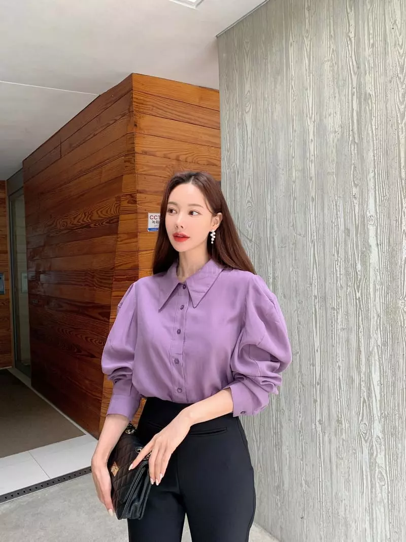 Vincent - Korean Women Fashion - #womensfashion - Puff Blouse - 10