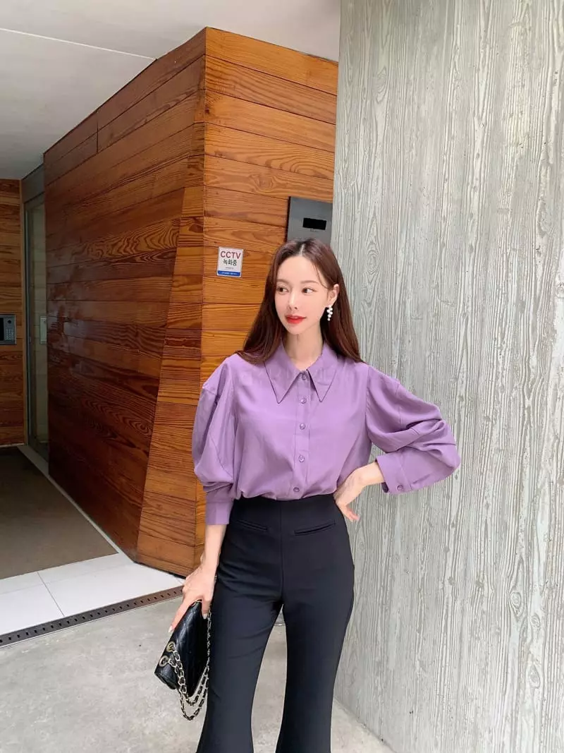 Vincent - Korean Women Fashion - #womensfashion - Puff Blouse - 12
