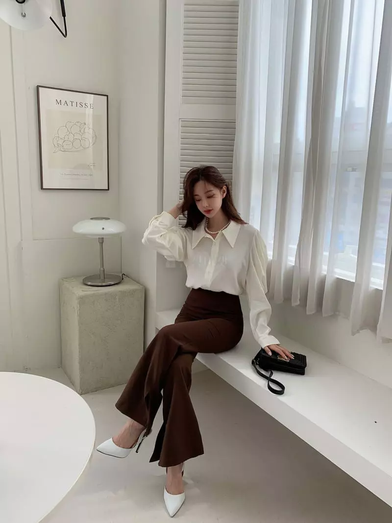 Vincent - Korean Women Fashion - #womensfashion - Puff Blouse - 8