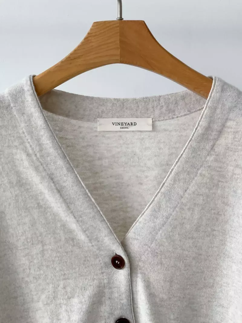 Vineyard - Korean Women Fashion - #momslook - Loose Fit V Cardigan - 7