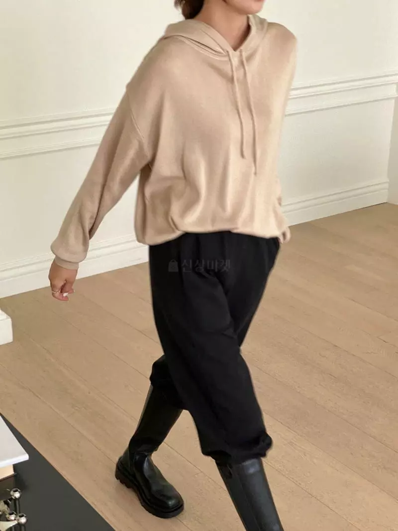 Vineyard - Korean Women Fashion - #momslook - Maro Hoody Knit Tee - 7