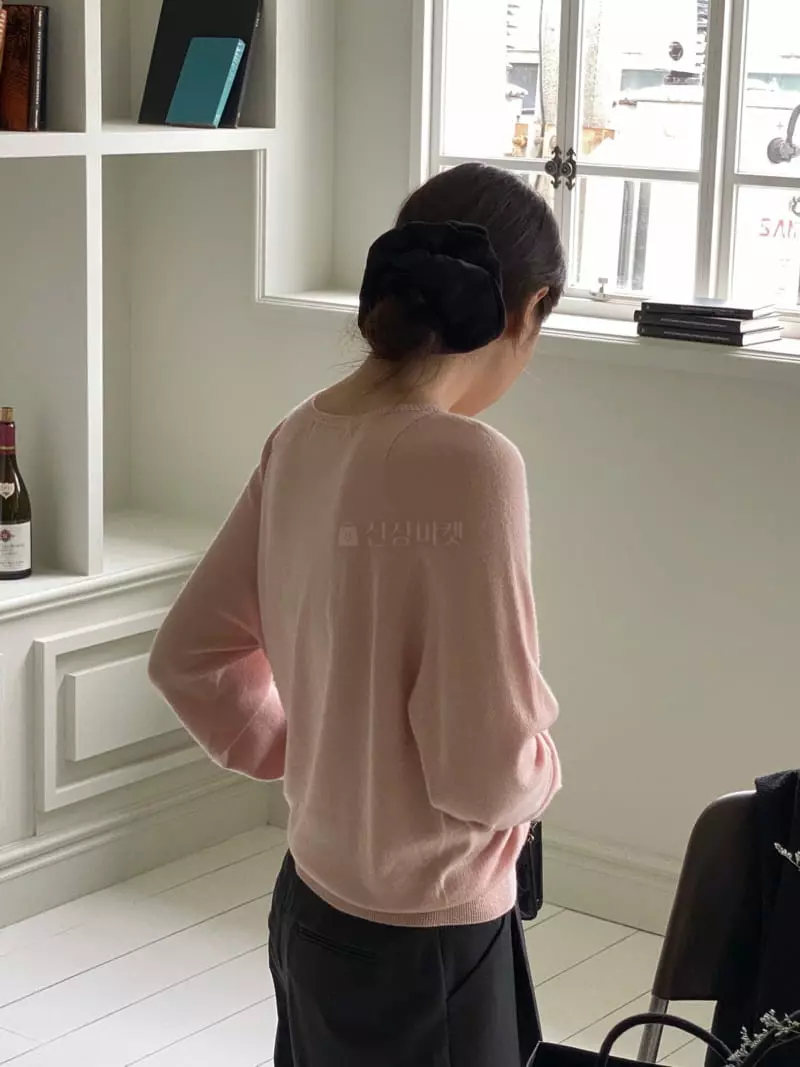 Vineyard - Korean Women Fashion - #momslook - Sweety Whole Gament Knit Tee - 3