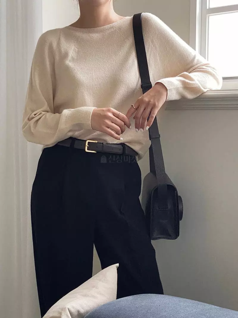 Vineyard - Korean Women Fashion - #momslook - Sweety Whole Gament Knit Tee - 5