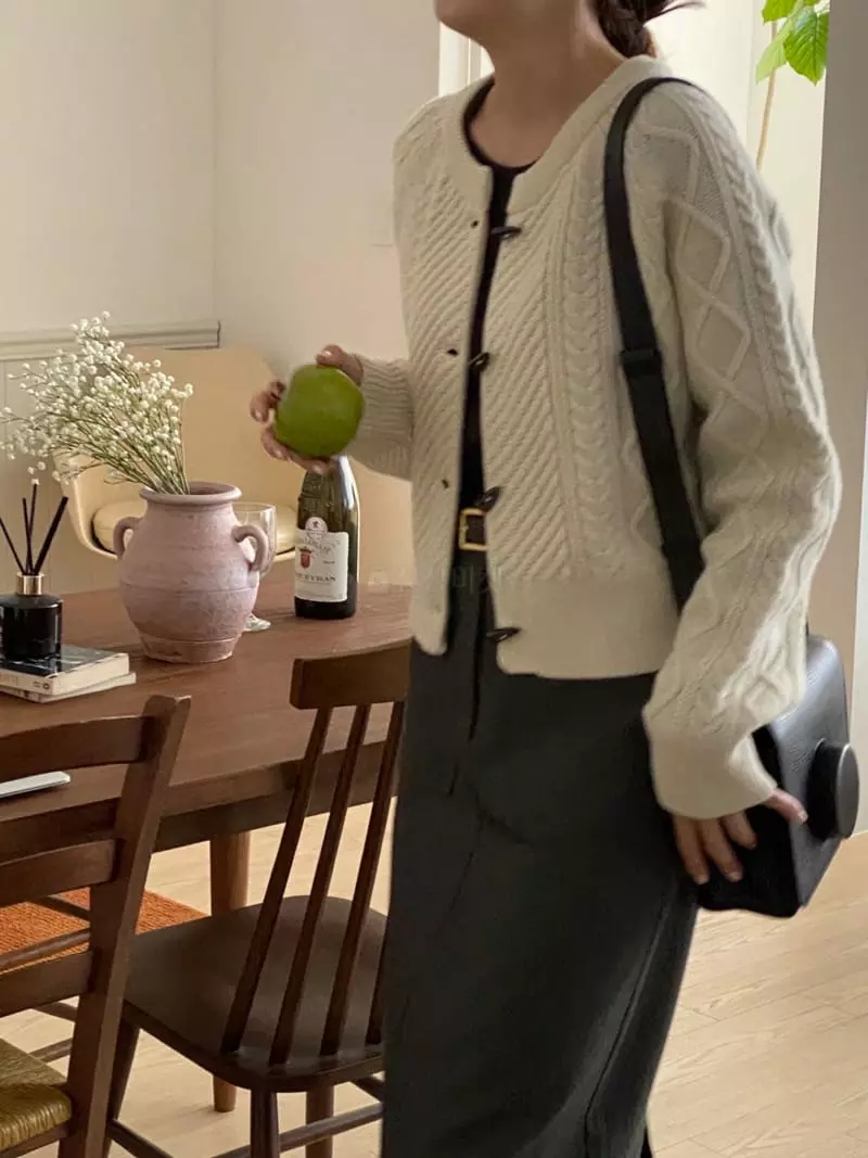 Vineyard - Korean Women Fashion - #momslook - Pine Fisher Cardigan