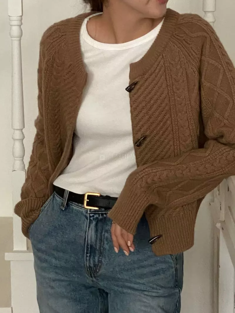 Vineyard - Korean Women Fashion - #momslook - Pine Fisher Cardigan - 3