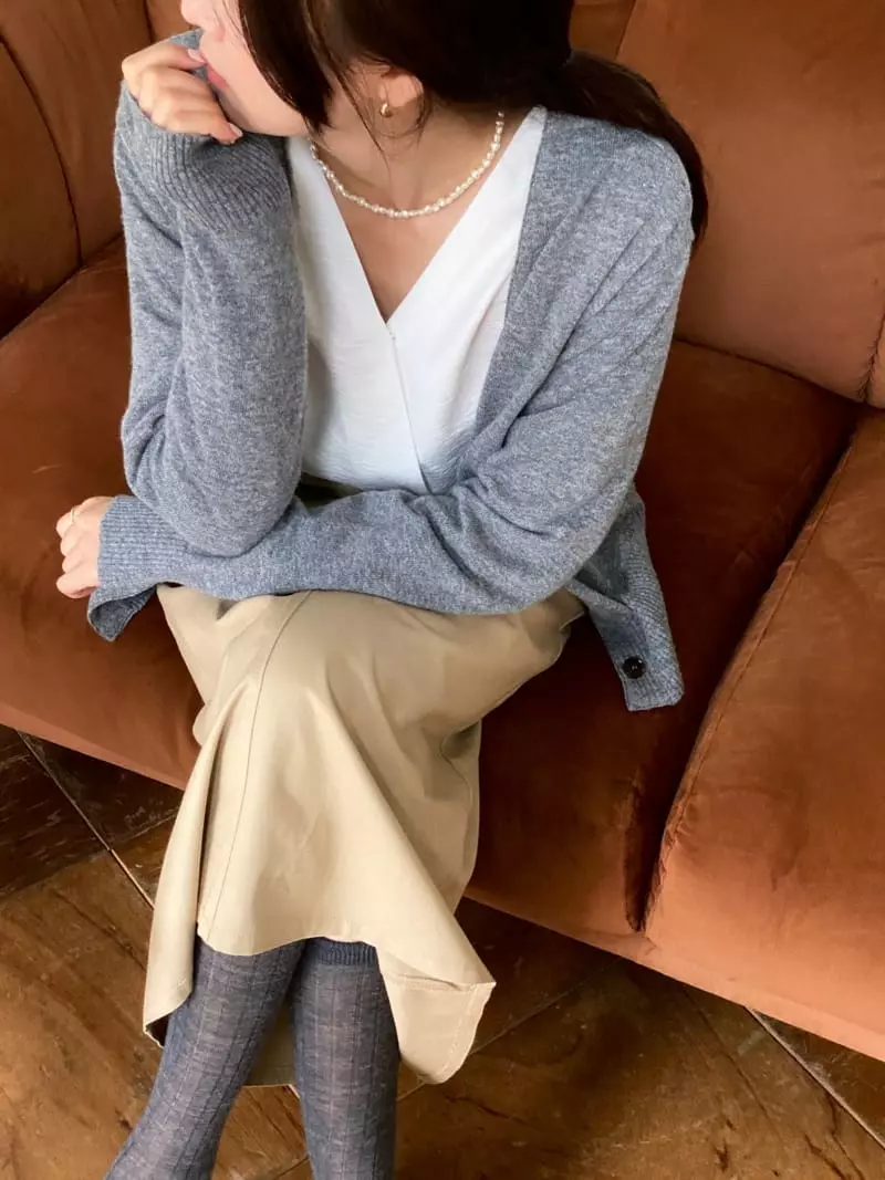 Vineyard - Korean Women Fashion - #momslook - From Wrap Blouse - 6