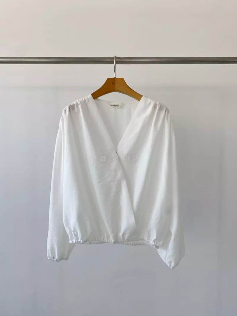 Vineyard - Korean Women Fashion - #momslook - From Wrap Blouse - 7