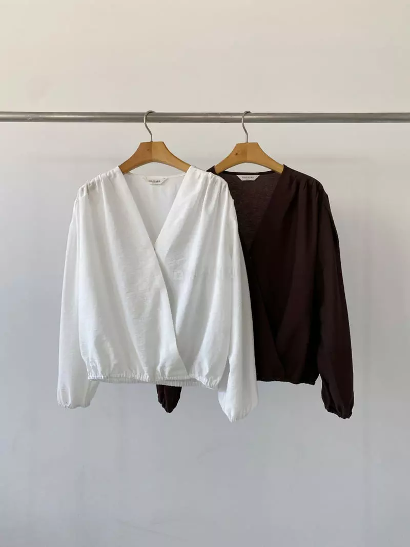 Vineyard - Korean Women Fashion - #pursuepretty - From Wrap Blouse - 11