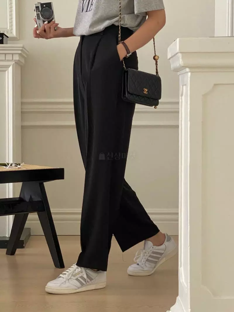 Vineyard - Korean Women Fashion - #restrostyle - Low Pants - 4