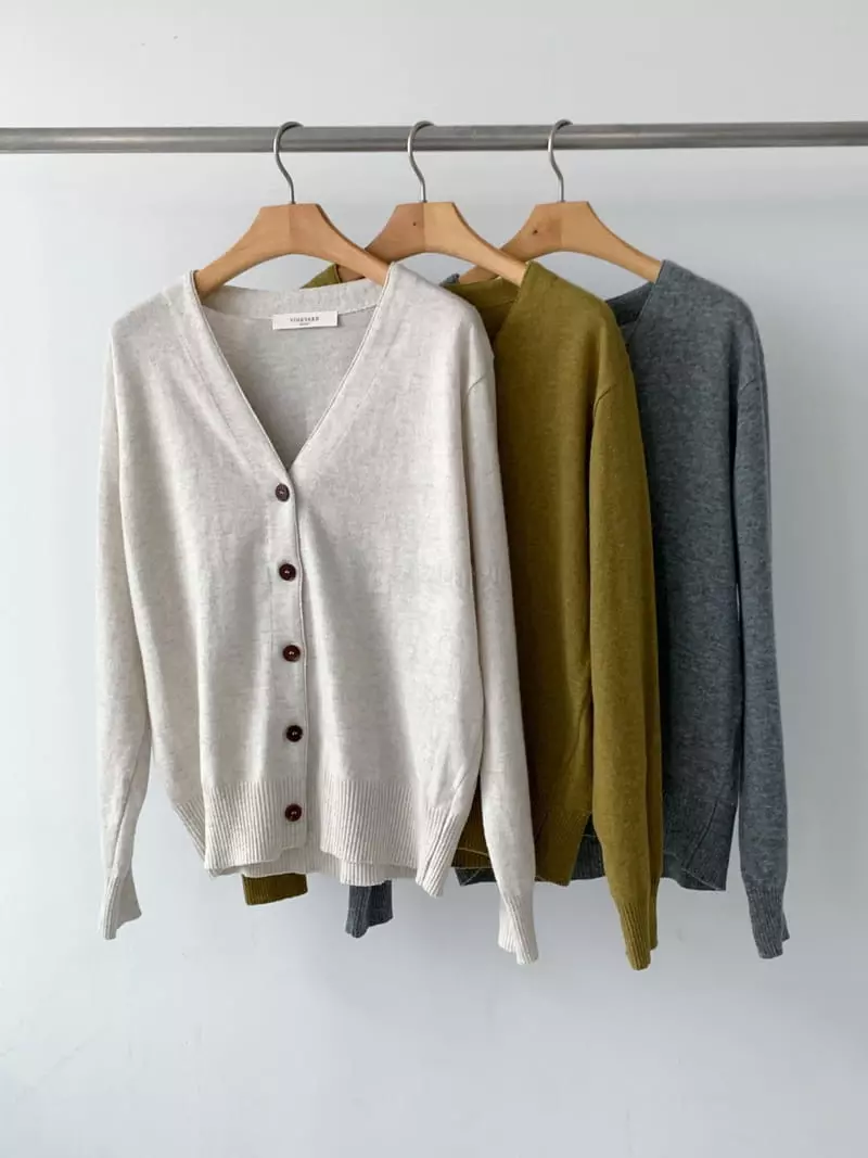 Vineyard - Korean Women Fashion - #womensfashion - Loose Fit V Cardigan - 10