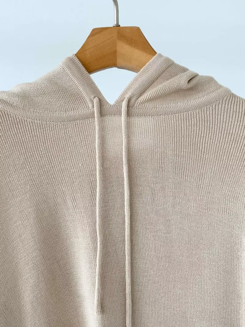 Vineyard - Korean Women Fashion - #womensfashion - Maro Hoody Knit Tee - 10