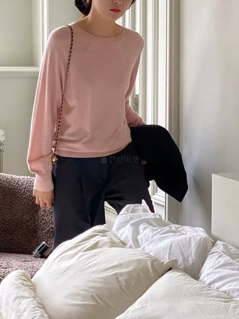 Vineyard - Korean Women Fashion - #womensfashion - Sweety Whole Gament Knit Tee - 2