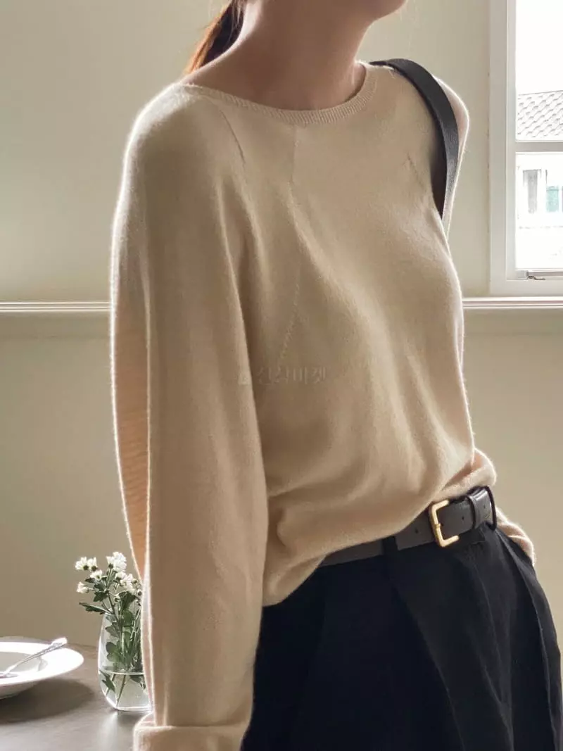 Vineyard - Korean Women Fashion - #momslook - Sweety Whole Gament Knit Tee - 4