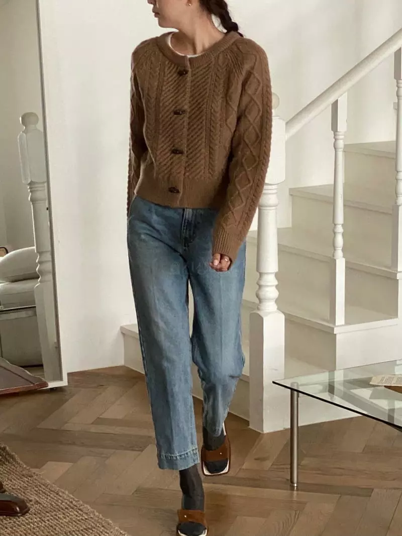 Vineyard - Korean Women Fashion - #momslook - Pine Fisher Cardigan - 4