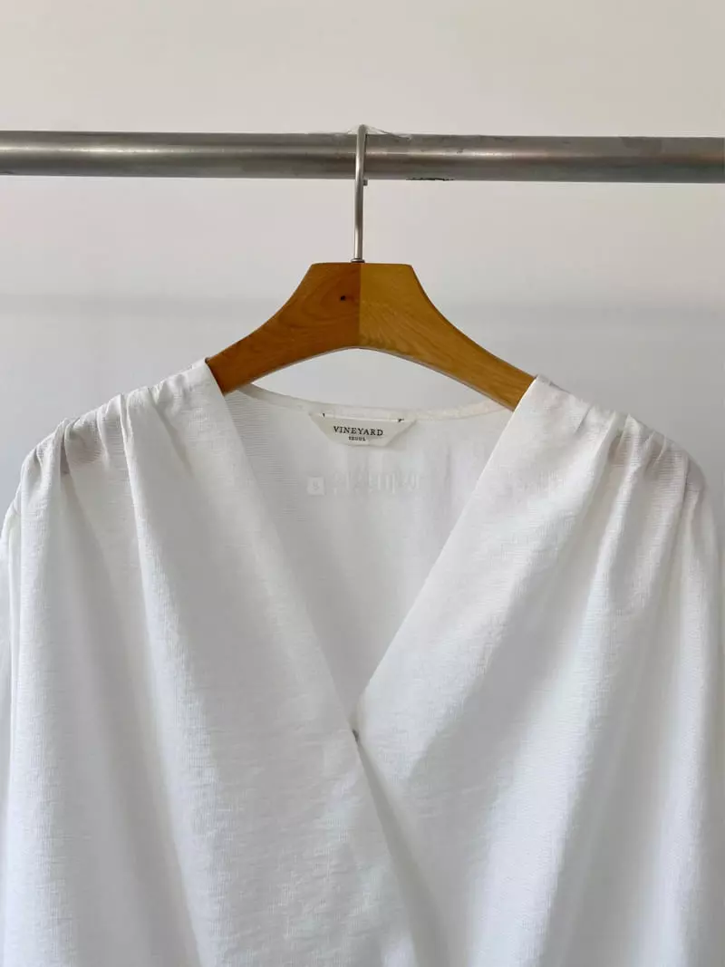 Vineyard - Korean Women Fashion - #womensfashion - From Wrap Blouse - 8